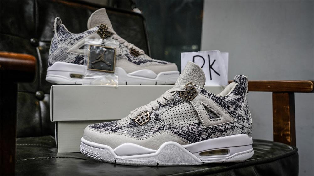 PK GOD Jordan 4 RetroSnakeskin RETAIL MATERIALS READY TO SHIP